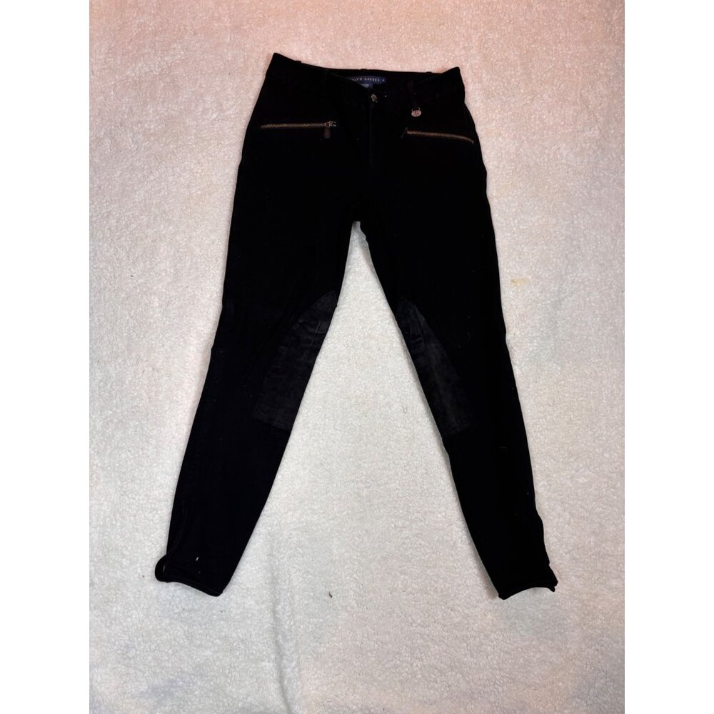 Ralph‎ Lauren Black Equestrian Riding Pants Womens Size 6 Cotton Blend